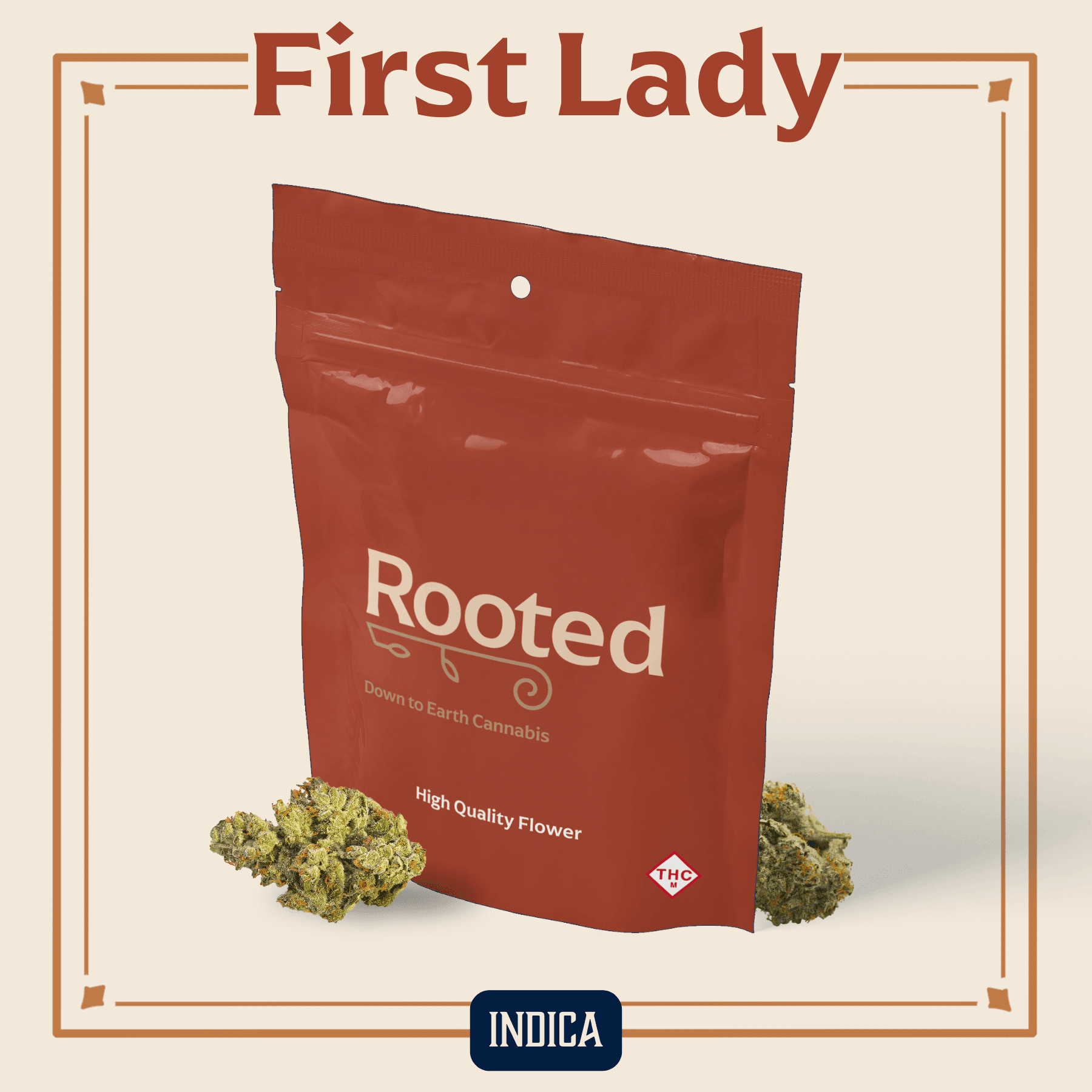Rooted First Lady Flower | 3.5g
