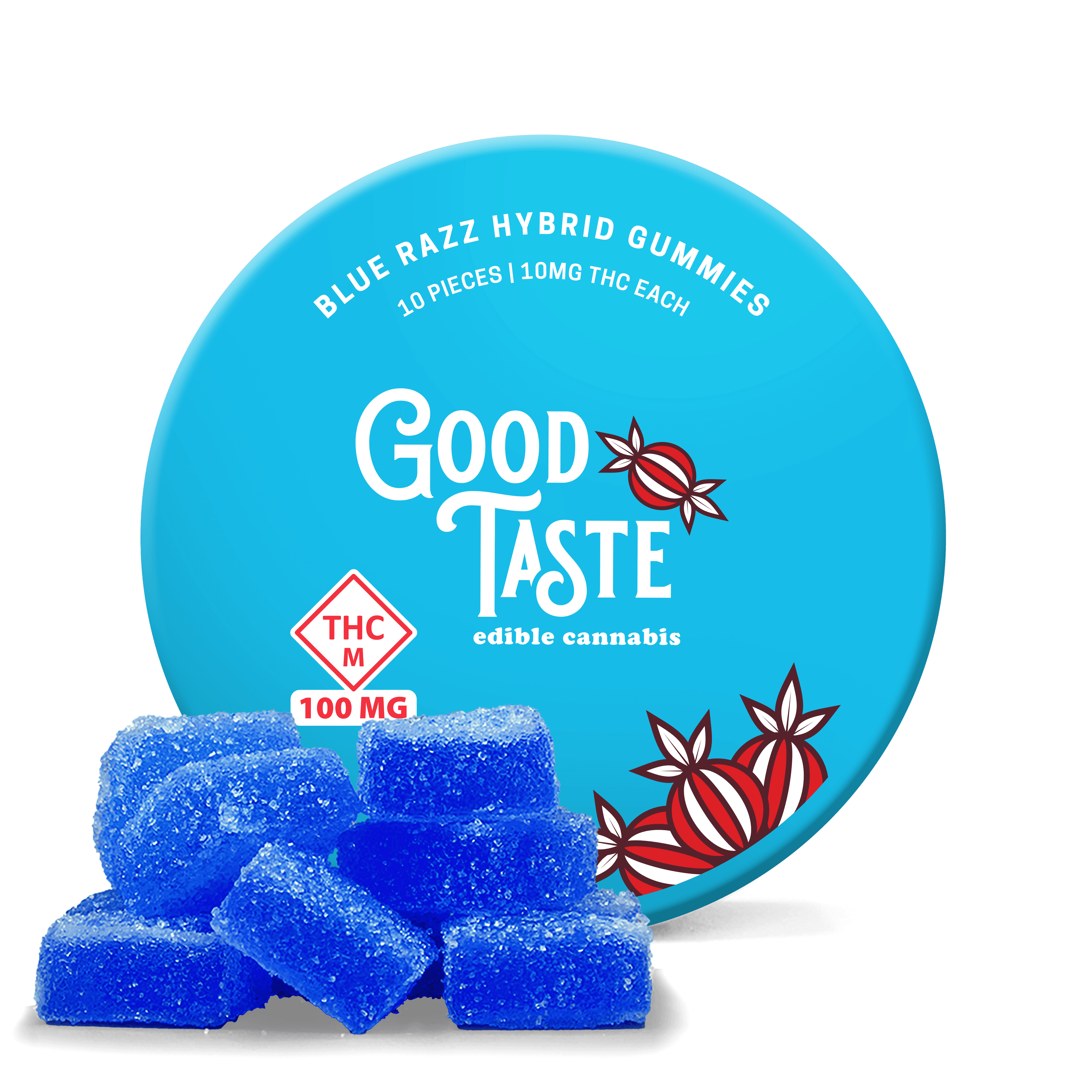 Good Taste Blue Razzberry Gummies 100mg