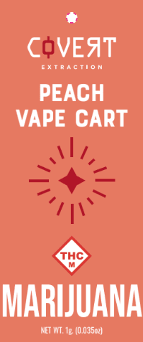 Covert Extraction Peach | Botanical Terpene Cartridge