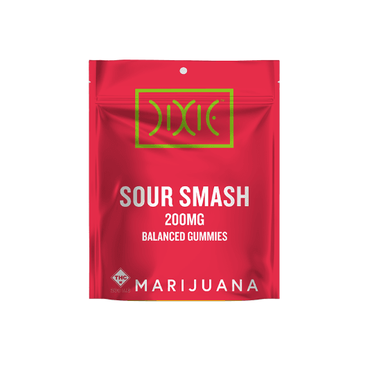 Dixie 200mg Gummies | Sour Smash (Hybrid)