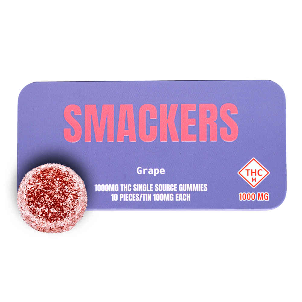 Smackers 1000mg Gummies | Grape