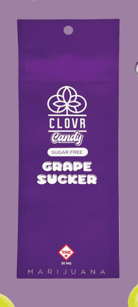 CLOVR Sugar-Free Grape Sucker | 25mg