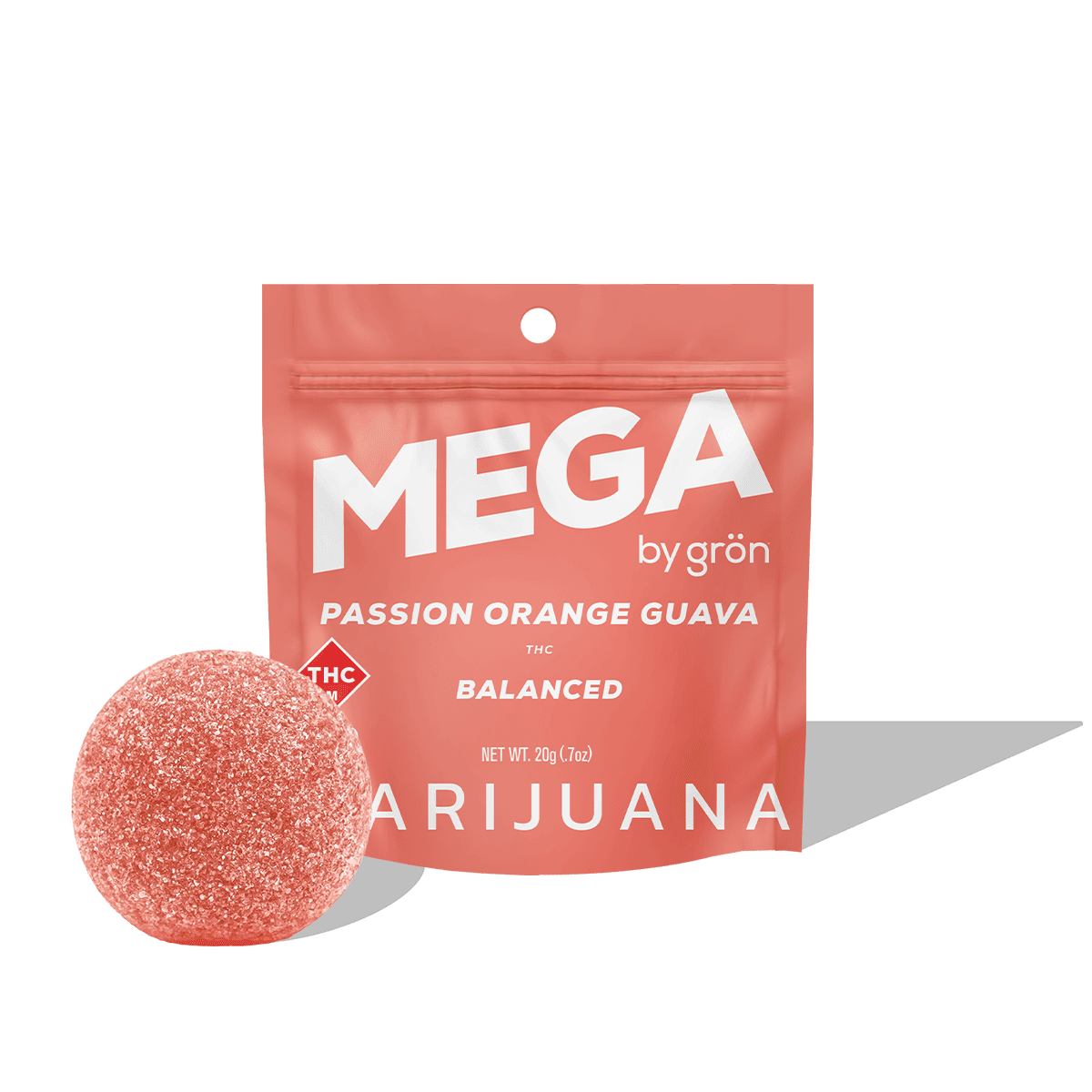 Grön THC Passion Orange Guava Mega - Hybrid