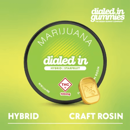 Dialed In Gummies Dialed In: Rosin Gummies | Starfruit | Hybrid | 300mg | 10pk