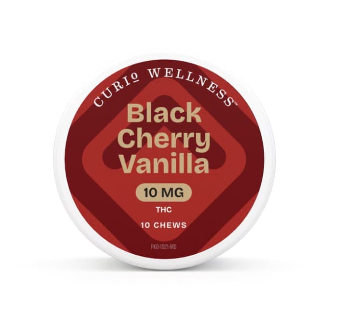Curio Wellness Chews | Black Cherry Vanilla | 100mg | 10pk