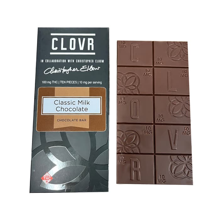 CLOVR Clovr-Chocolate Bar-Classic Milk--100mg