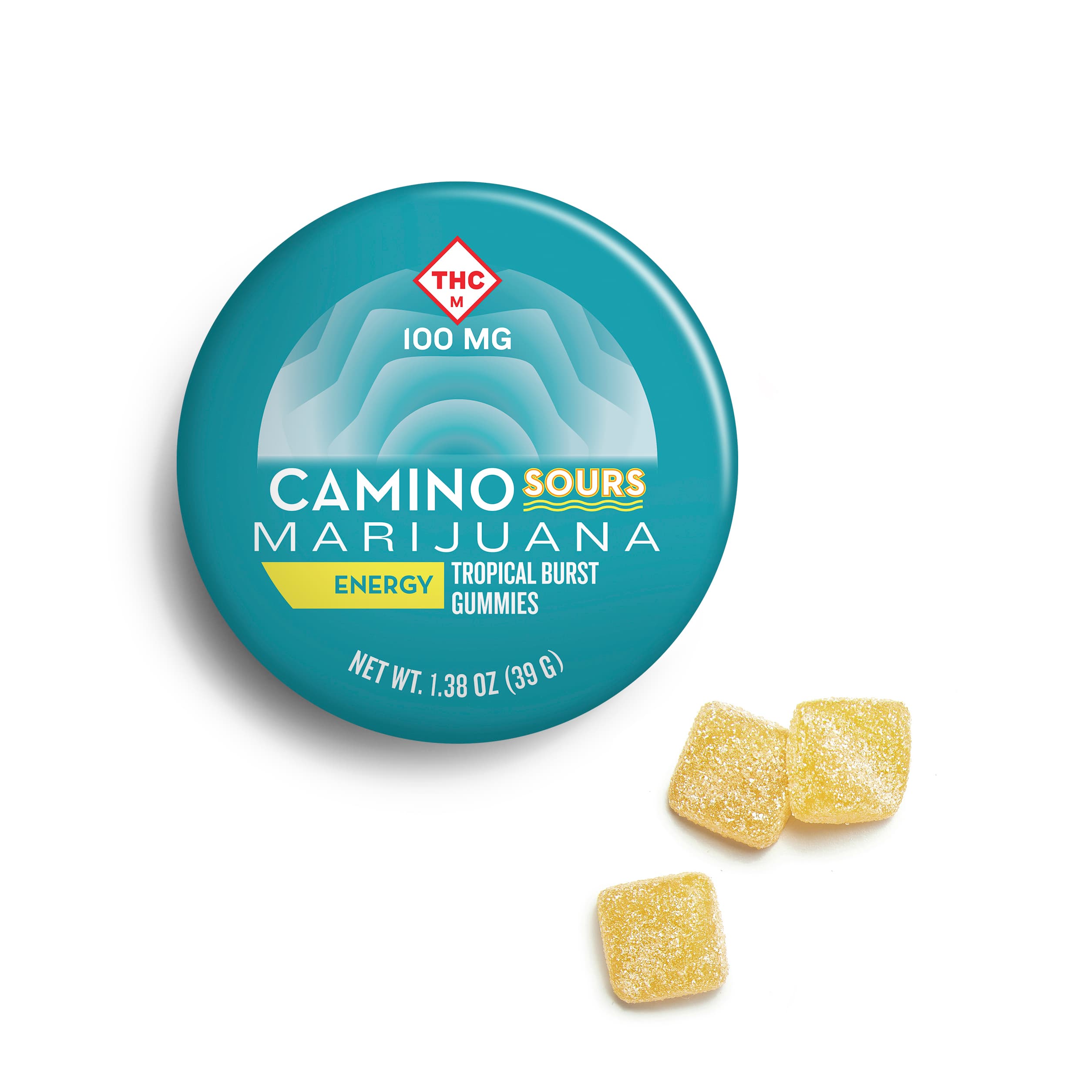 Camino Gummies | Sour Tropical Burst 2:1 | 100mg THC : 50mg THCv | 10pk