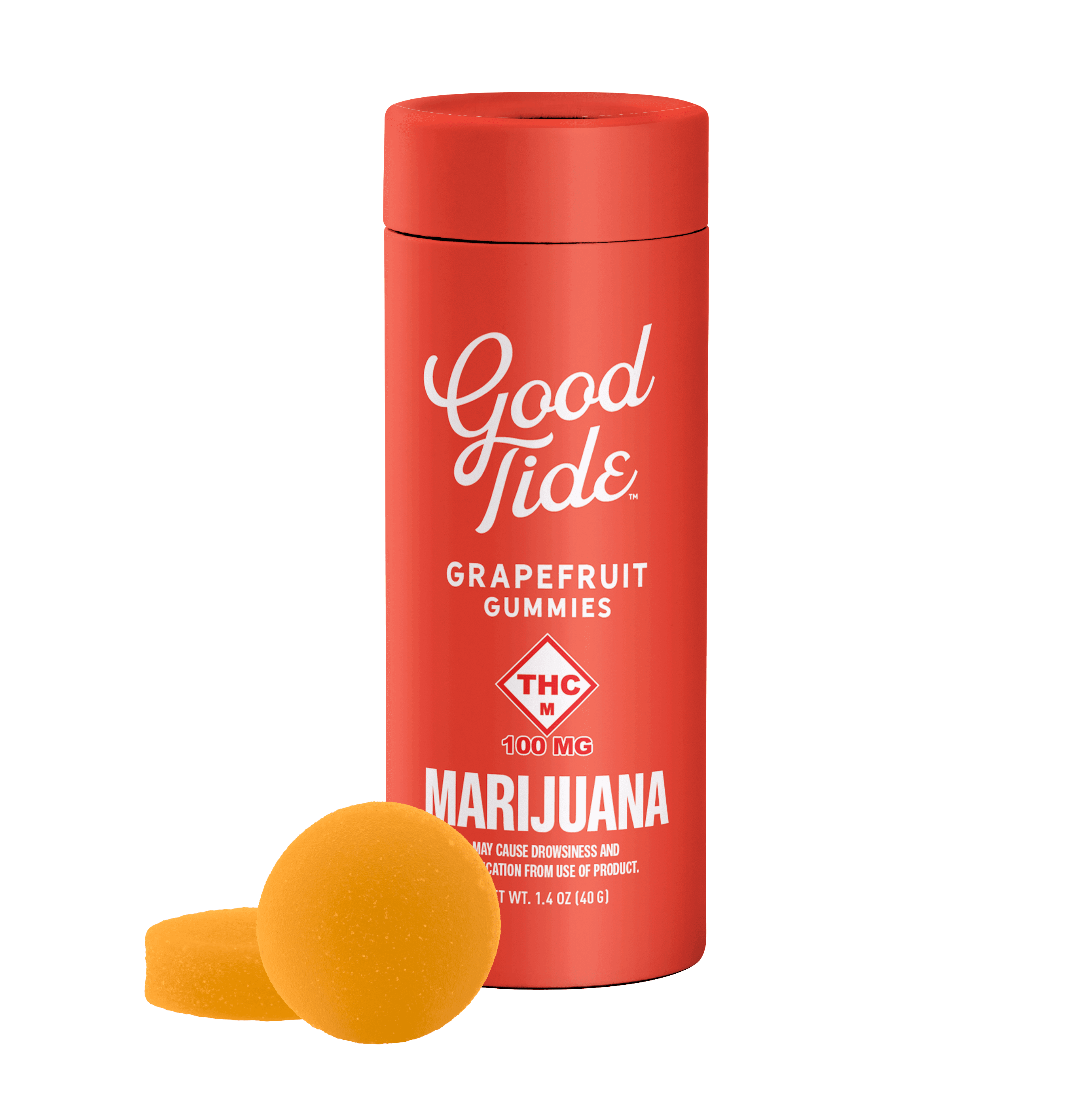 Good Tide Grapefruit | CBC:CBD:THC Gummies | 100mg (10pcs)