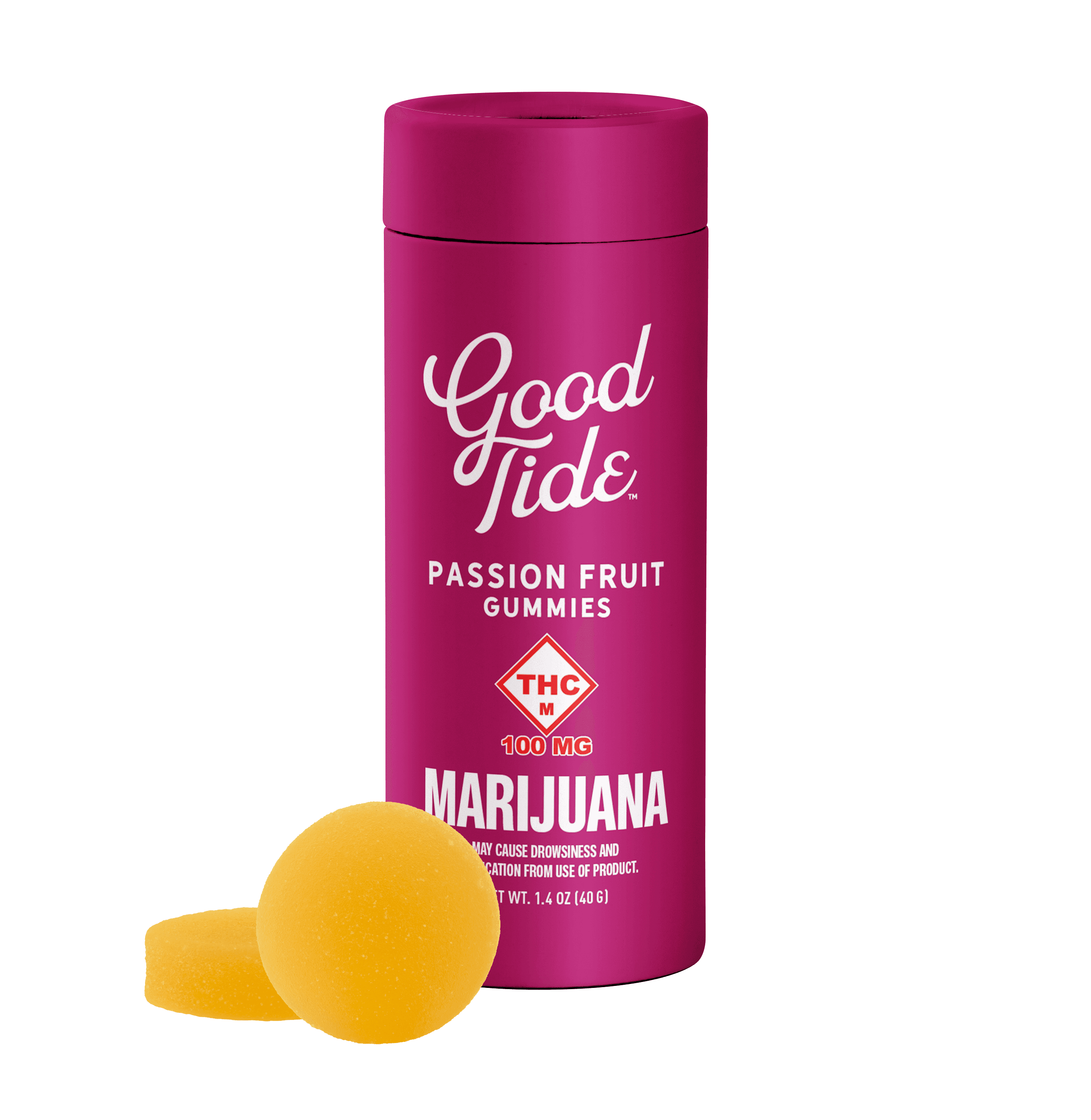 Good Tide Passion Fruit | CBN:CBD:THC Gummies | 100mg (10pcs)