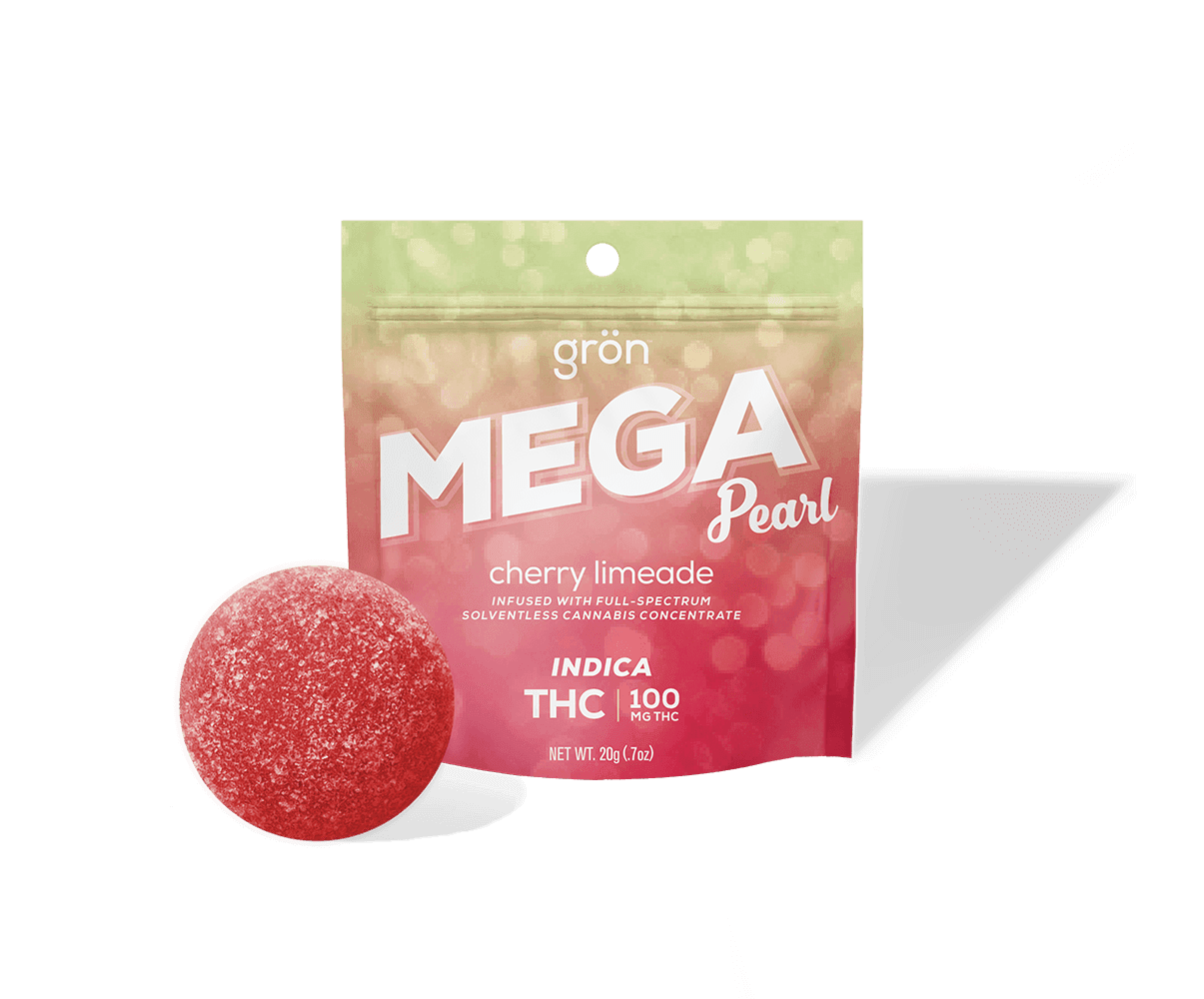 Grön Gron: Mega Pearl | Cherry Limeade | Indica | 100mg