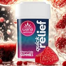 Wana Cherry Cola | 1:1:1 Quick Relief Gummies | 100mg (10pcs)