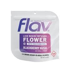 FLAV Blackberry Kush | Live Resin + Diamond Infused Pre-Ground | 3.5g