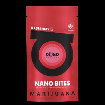 DŌSD Edibles 1:1 CBD/THC Nano Red Raspberry Gummies 10pk