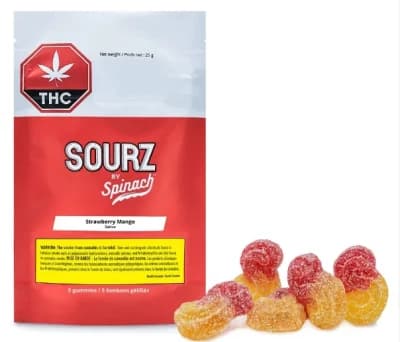 Spinach SOURZ Strawberry Mango Gummies