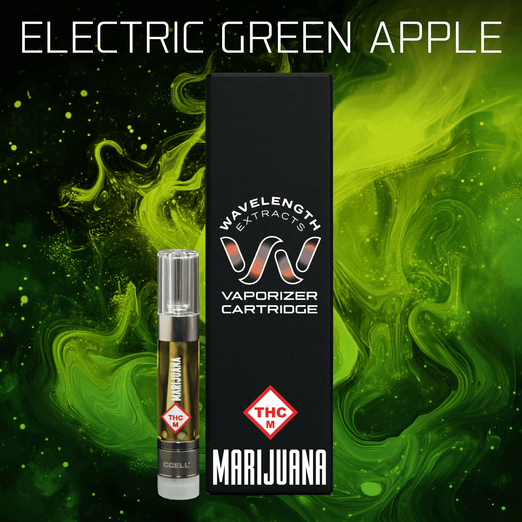 Wavelength Extracts Wavelength: Vape | Electric Green Apple | Cartridge | 1g