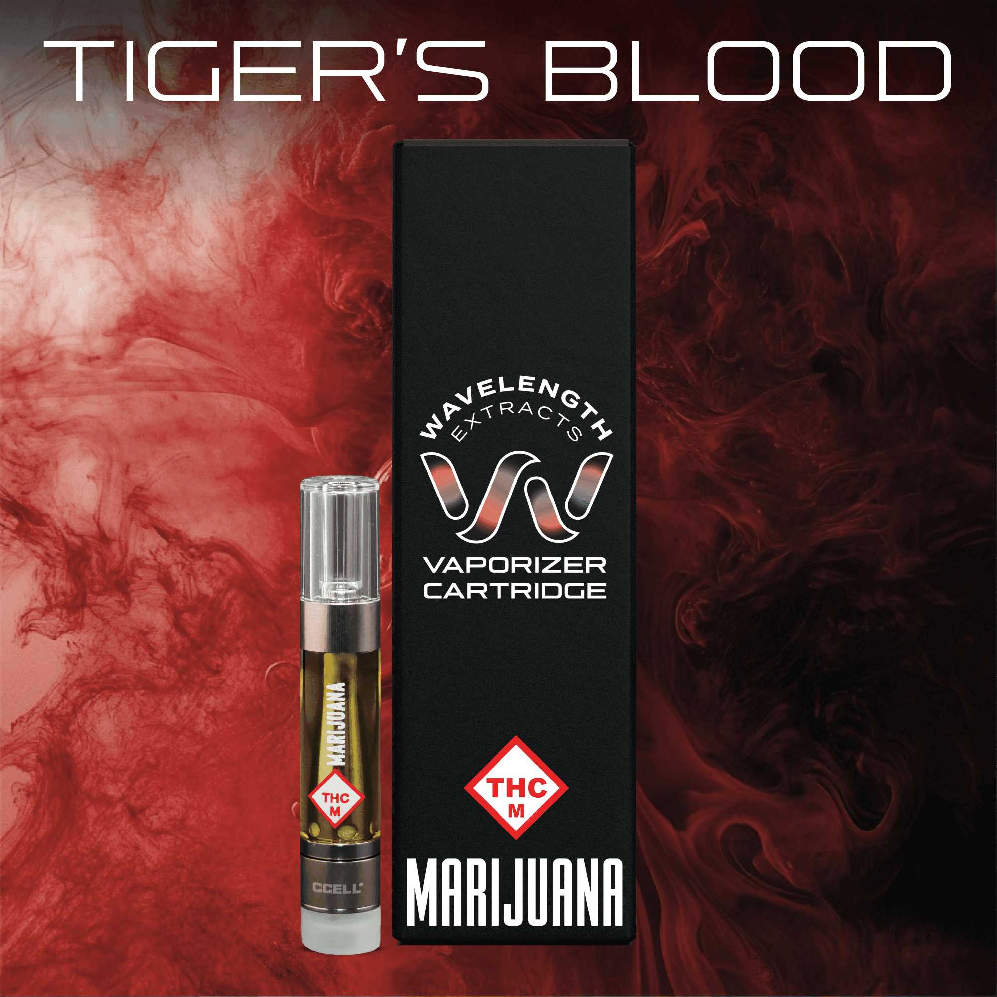 Wavelength Extracts Wavelength: Vape | Tiger's Blood | Cartridge | 1g