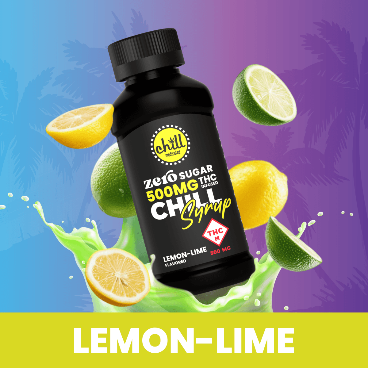 Chill Syrup Lemon Lime Zero Sugar - Infused Syrup