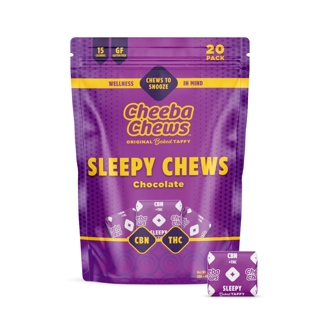 Cheeba Chews Sleepy Chocolate Taffy 20pk (100mg)