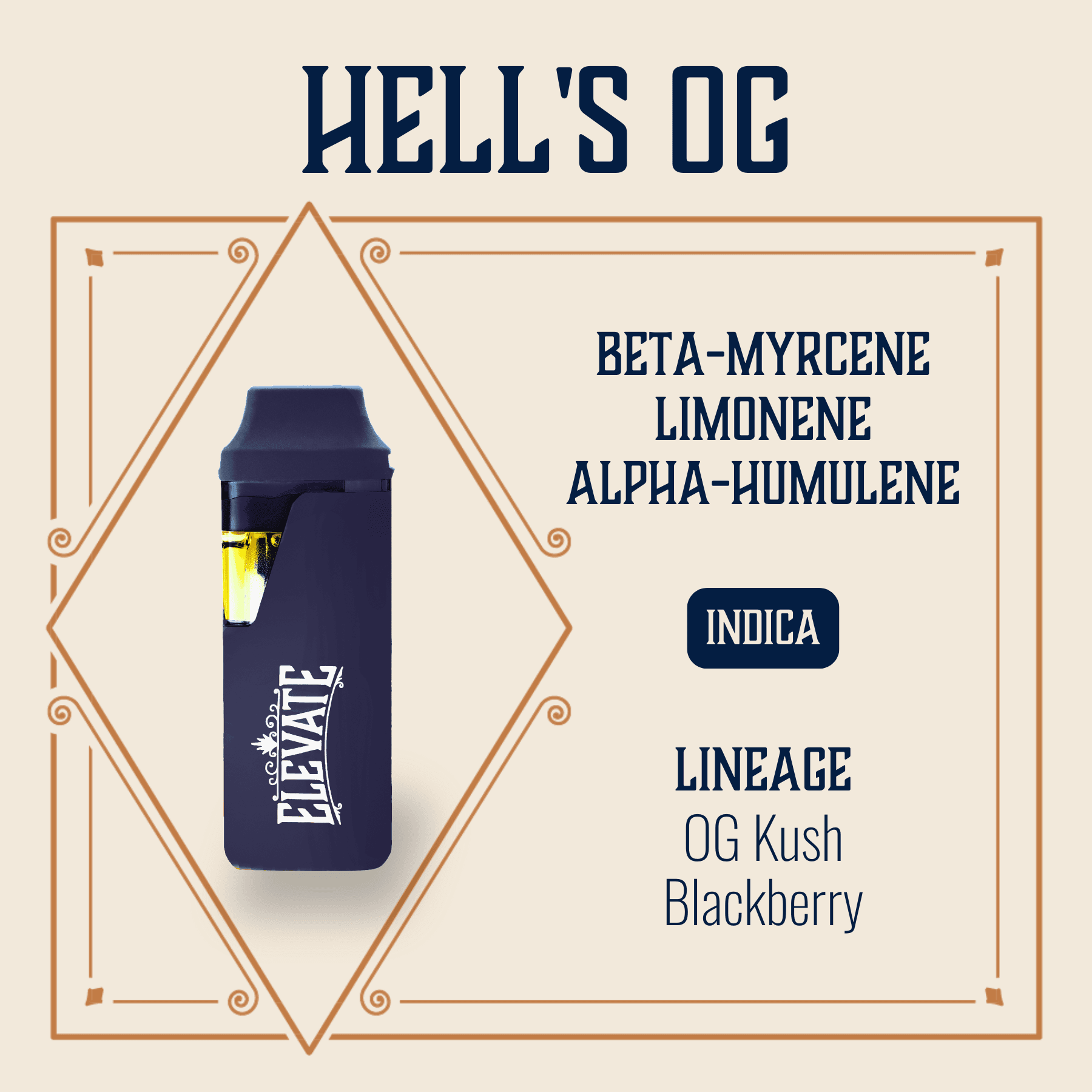 Elevate Hell's OG Canna Min-E-Bar | 0.5g