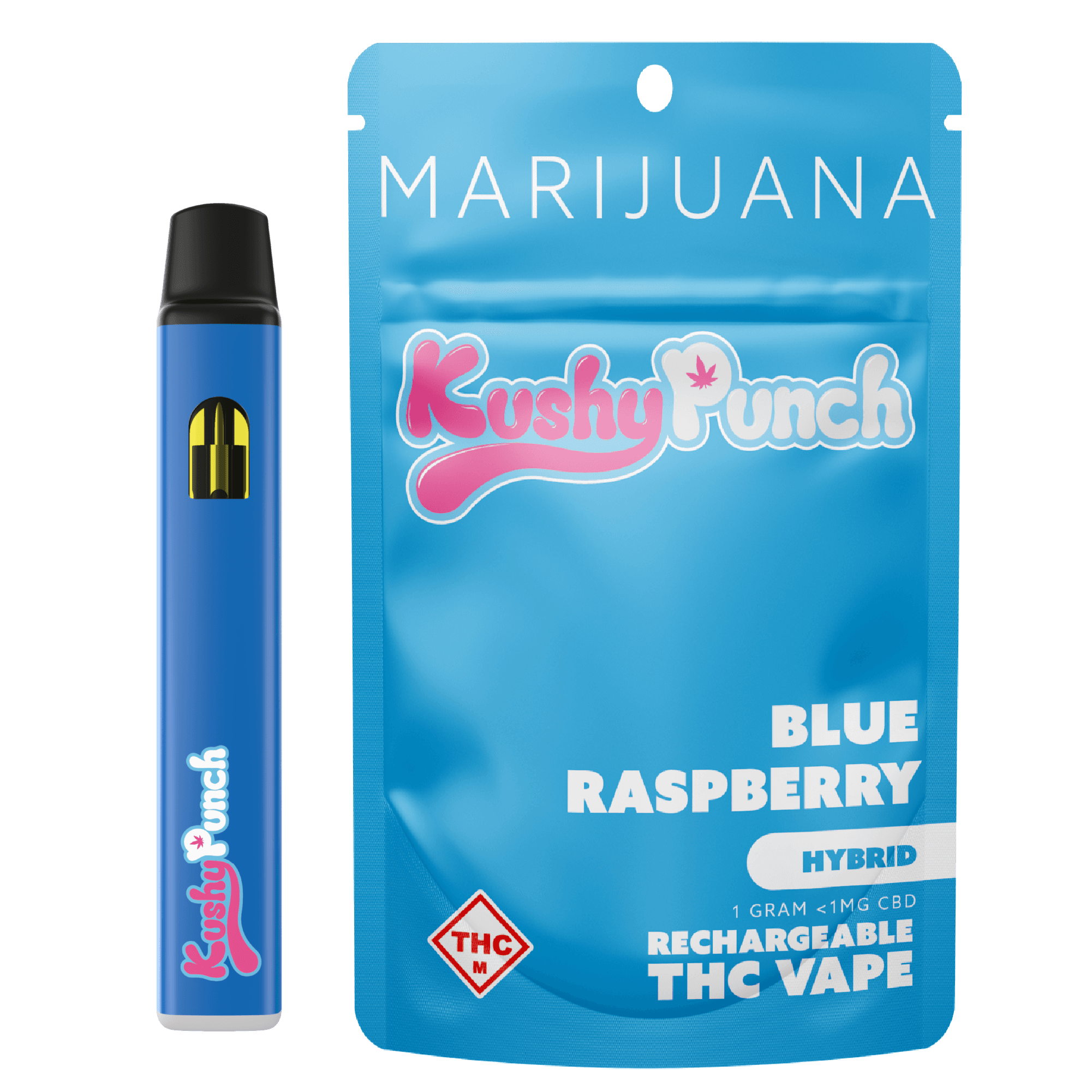 Kushy Punch Blue Raspberry Disposable Vape