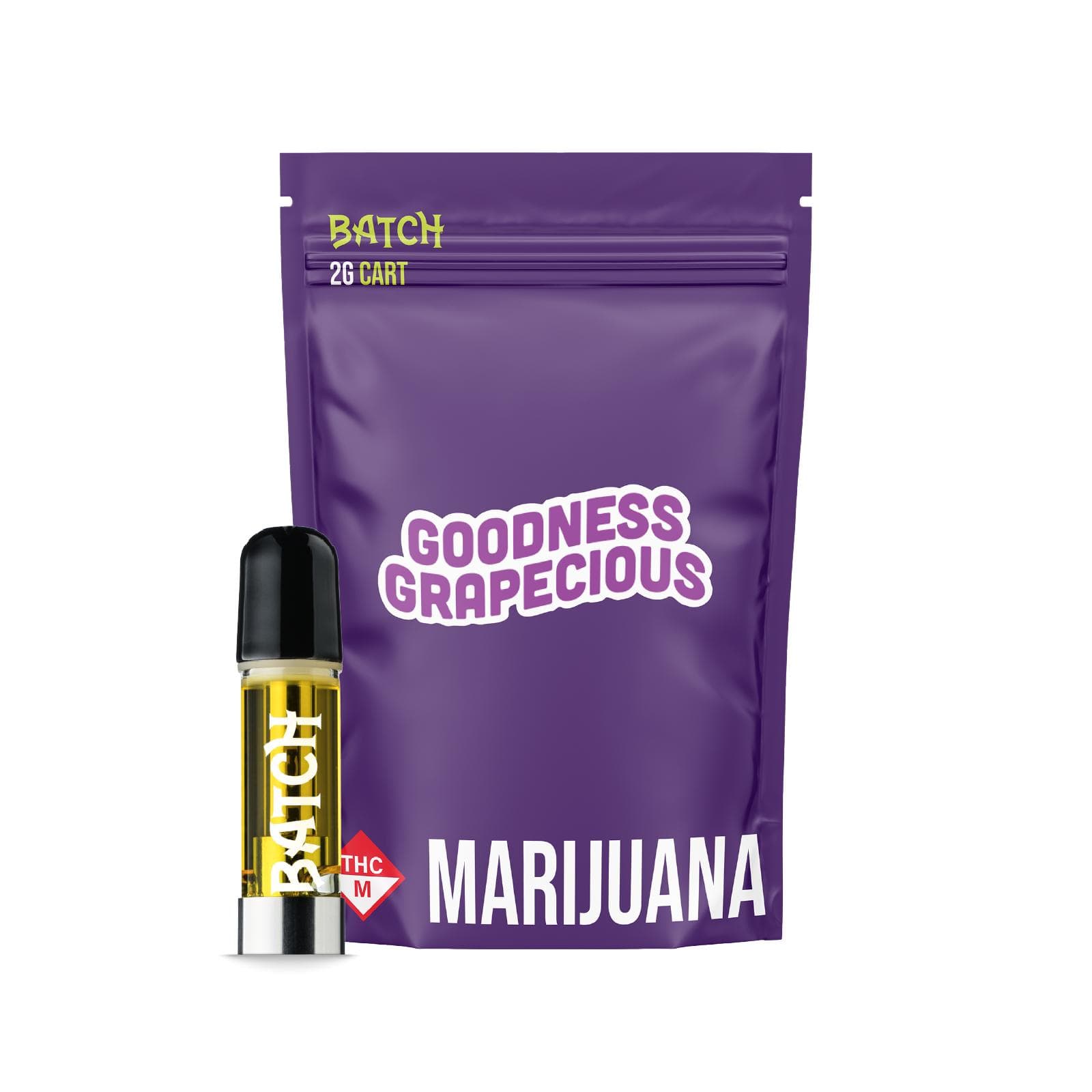 BATCH Distillate Vape | Goodness Grapecious 2g