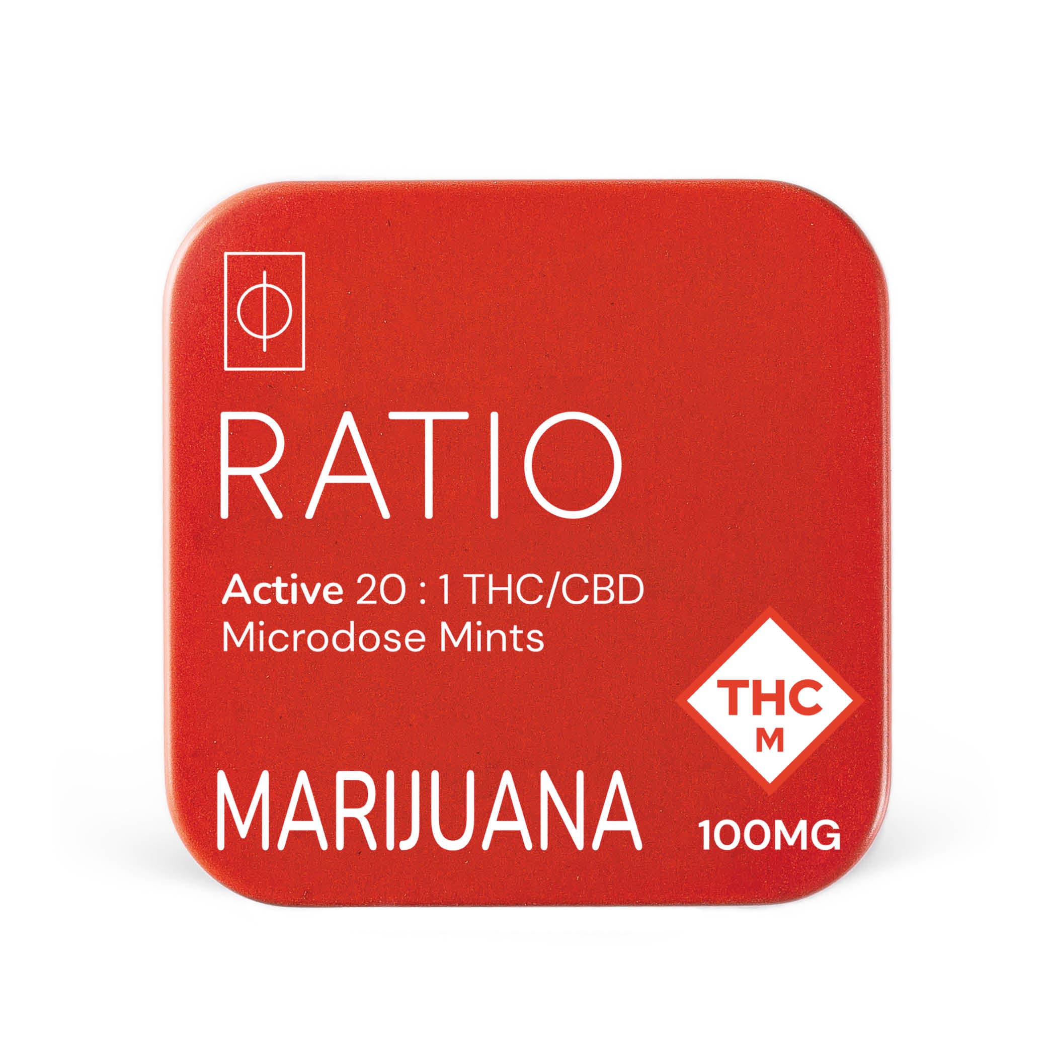 RATIO Active | 20:1 THC:CBD | Microdose Mints | 100mg (40pcs)