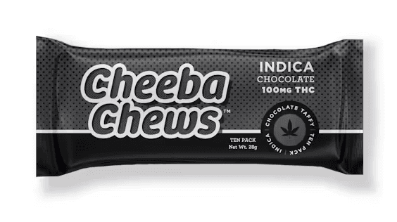 Cheeba Chews® Taffy | Chocolate | Indica | 100mg | 10pk