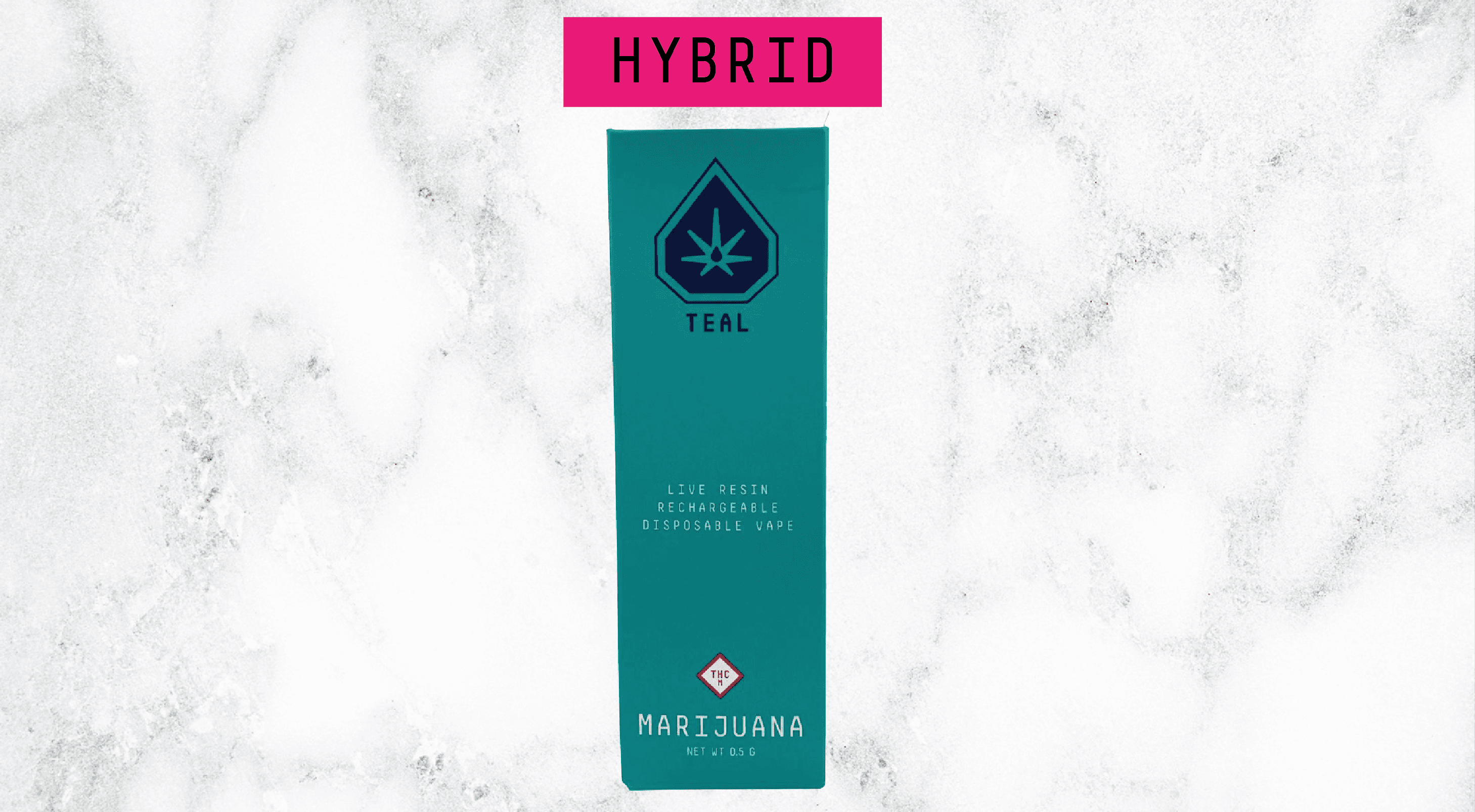 Teal Cannabis Live Disposable Vape | Cadillac Rainbow .5g