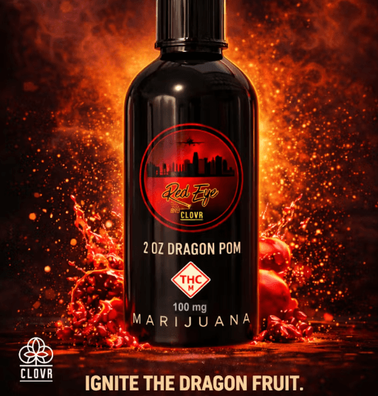CLOVR Dragon Pom | Red Eye THC Shot | 100mg
