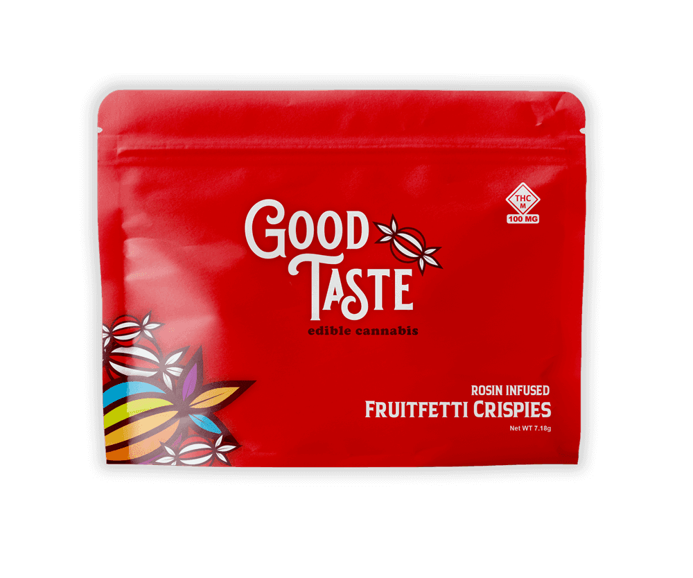 Good Taste Fruitfetti | Cured Rosin Infused Crispy Pack | 100mg (10pcs)