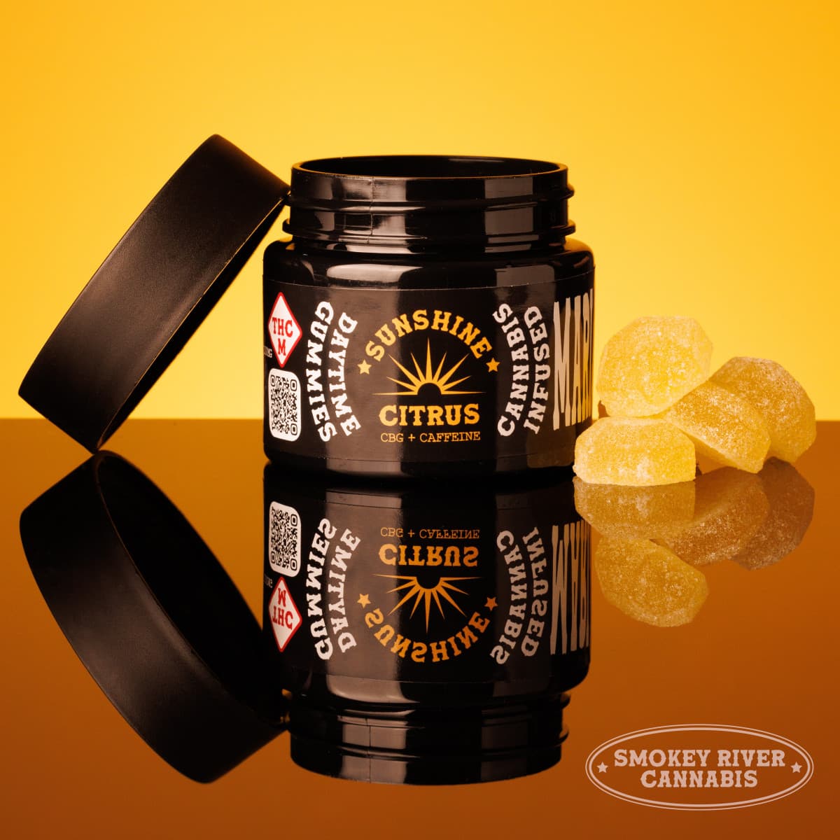 Smokey River Gummies 10pk | Smokey River Sunshine Citrus +Caffeine & CBG