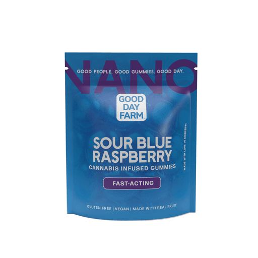 Good Day Farm Sour Blue Raspberry - Nano Gummies 100mg - 10pk