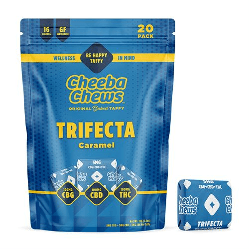 Cheeba Chews® 100mg Trifecta Caramel 1:1:1