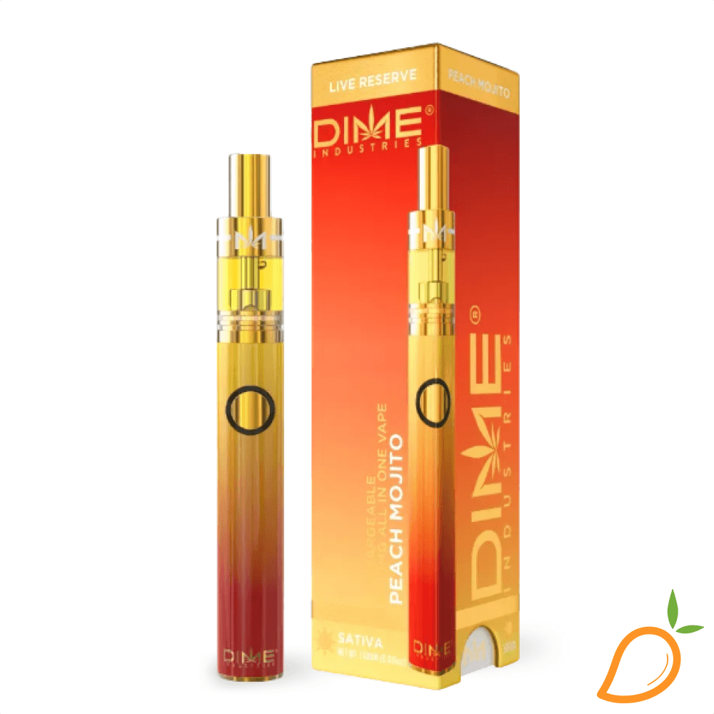 Dime Industries 1g Peach Mojito Live Resin Disposable Vape Dime Industries