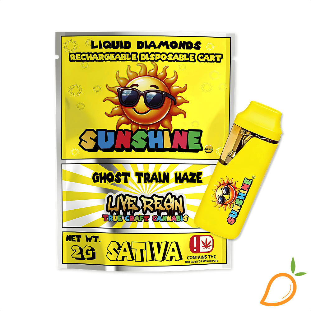 Sunshine 2g Ghost Train Haze Liquid Diamond Live Resin Disposable Vape Sunshine