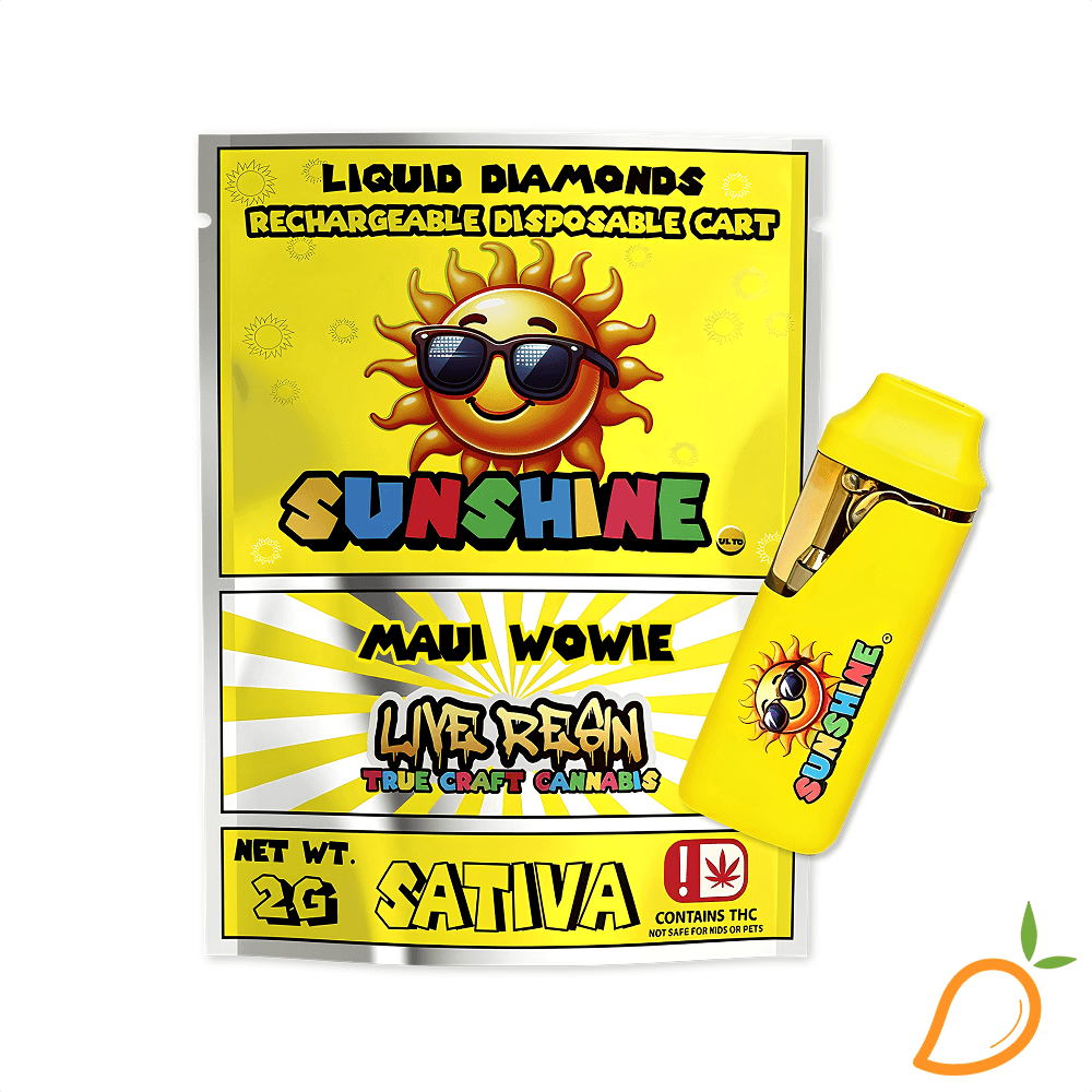 Sunshine 2g Maui Wowie Liquid Diamond Live Resin Disposable Vape Sunshine