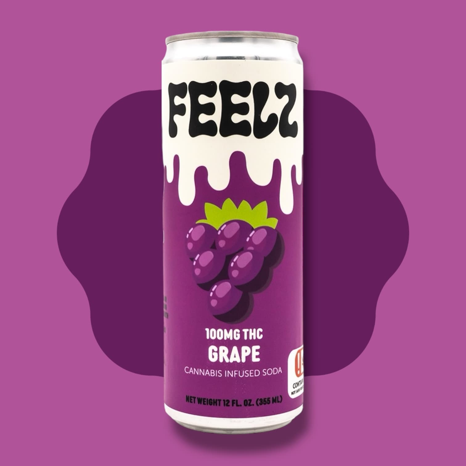 Feelz 100mg Grape Infused Soda Feelz