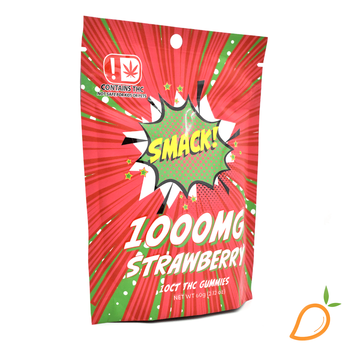 Smack! 1000mg Strawberry Gummies Smack