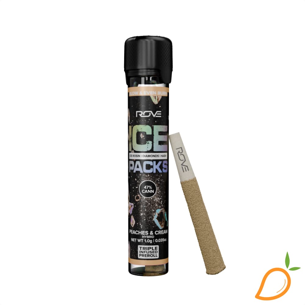 ROVE 1g Kiwi Kush Triple Infused Preroll Ice Pack Rove