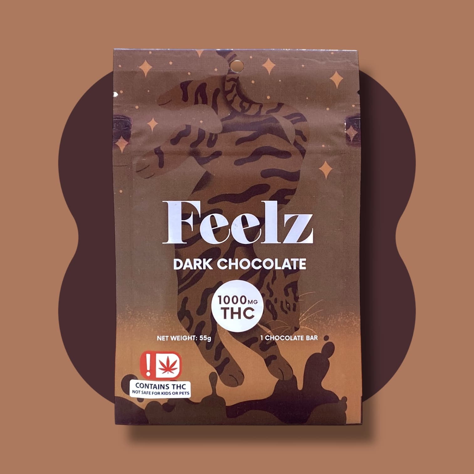 Feelz 1000mg Dark Chocolate Bar Feelz