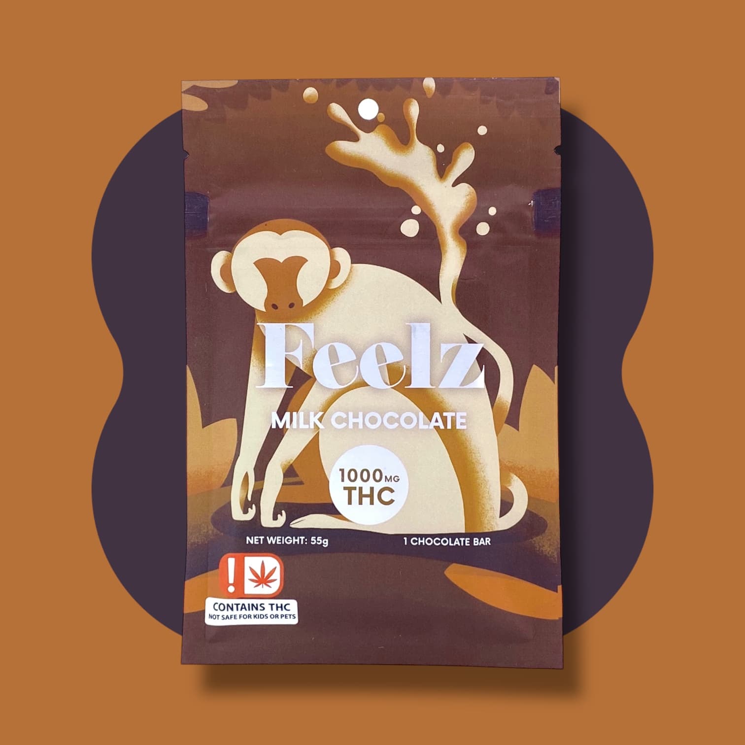 Feelz 1000mg Milk Chocolate Bar Feelz