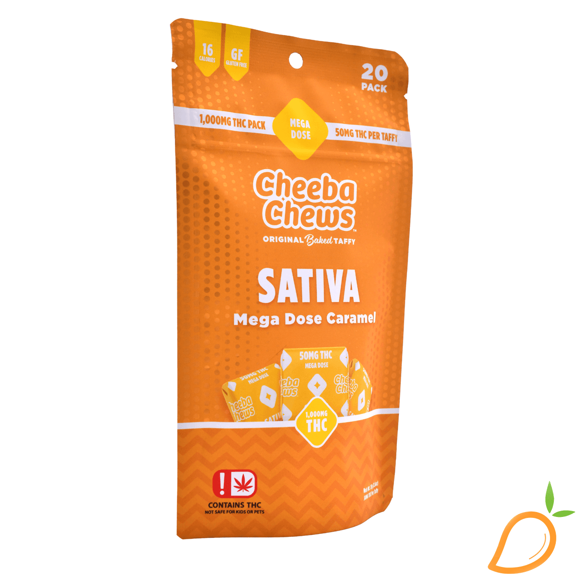 Cheeba Chews Sativa Mega Dose Caramel