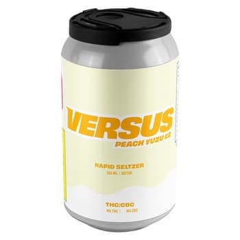 Versus Versus Peach Yuzu 1:2 THC:CBC Rapid Seltzer / 355ml / Sativa