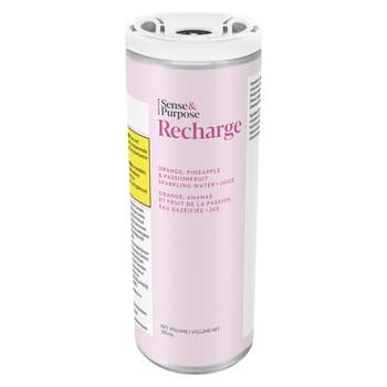 Sense & Purpose Sense & Purpose Recharge: Orange Pineapple Passionfruit Sparkling Juice / 355mL / Blend