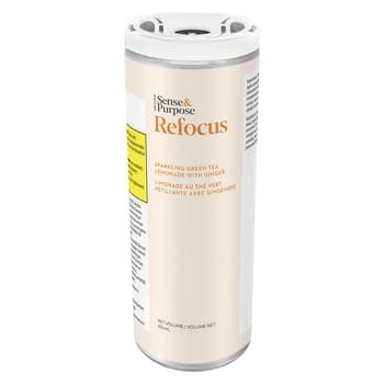 Sense & Purpose Sense & Purpose Refocus: Sparkling Green Tea Lemonade with Ginger / 355mL / Blend