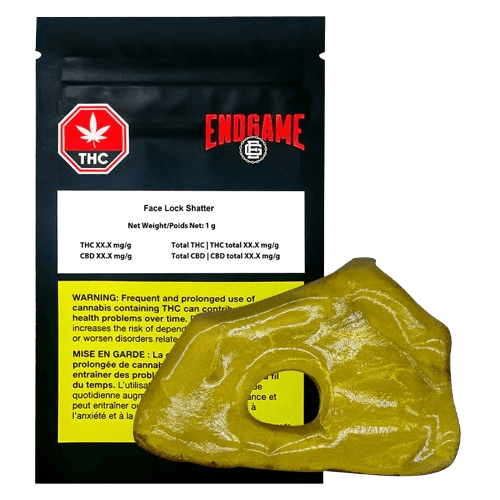 Endgame Endgame Facelock Shatter / 1g / Shatter / Indica