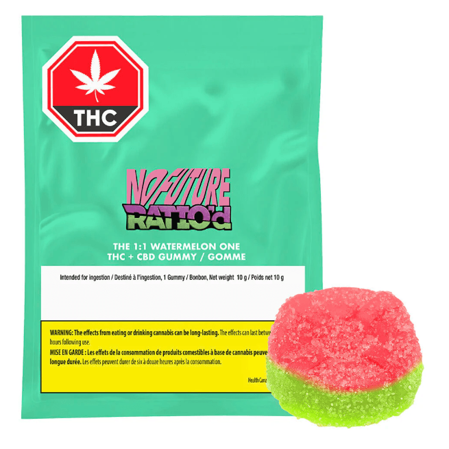 No Future Ratio'd - The 1:1 Watermelon One CBD:THC x 1 Pc Soft Chew