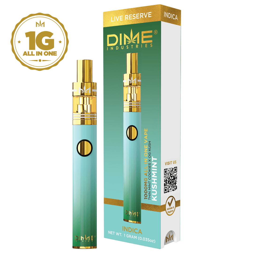 Dime Industries 1g Kush Mints Live Resin Disposable Vape Dime Industries