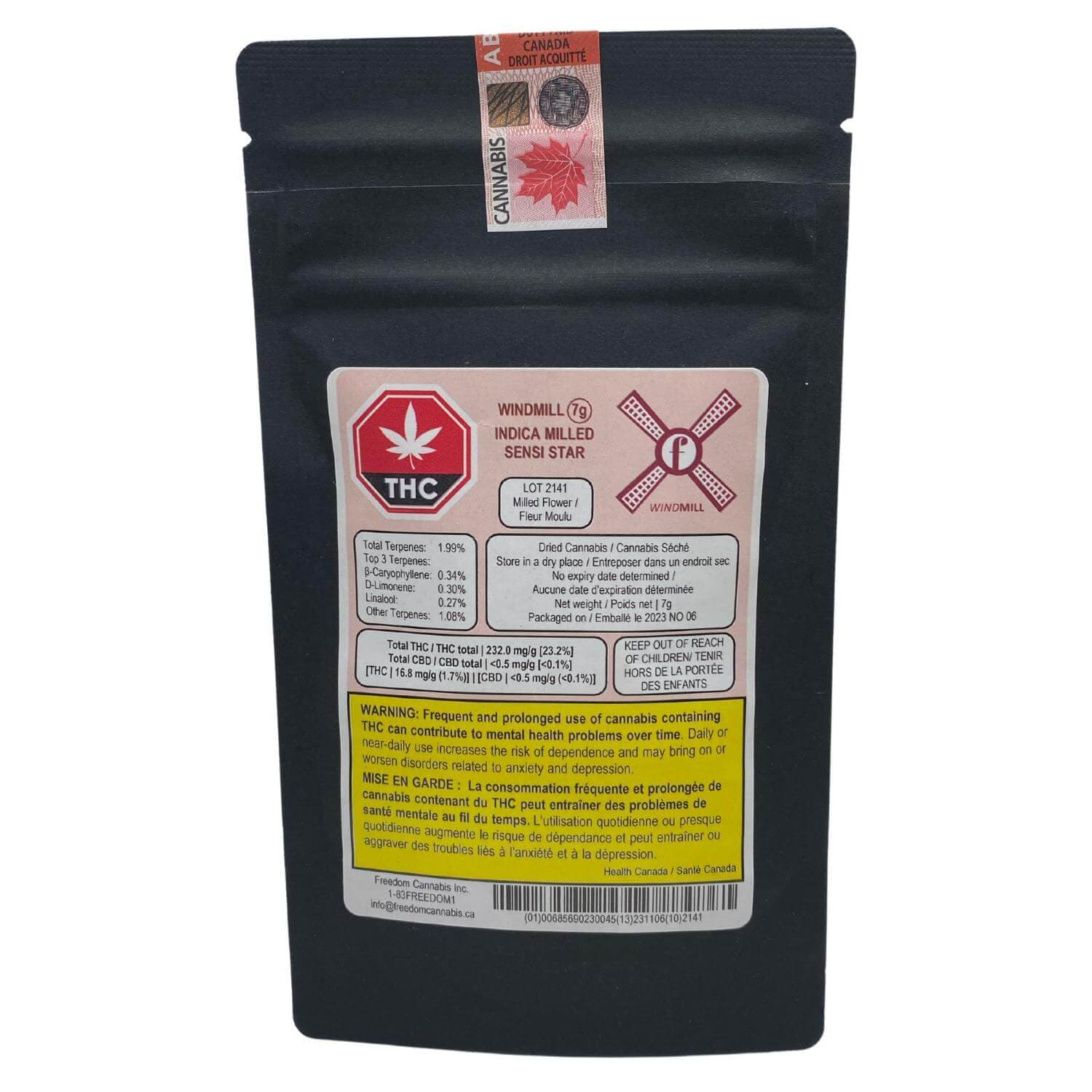Windmill Windmill Milled Rotating Indica - 14g