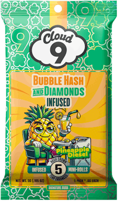 Cloud 9 Farms Cloud 9 Infused Pre-Rolls 5pk Pineapple Diesel